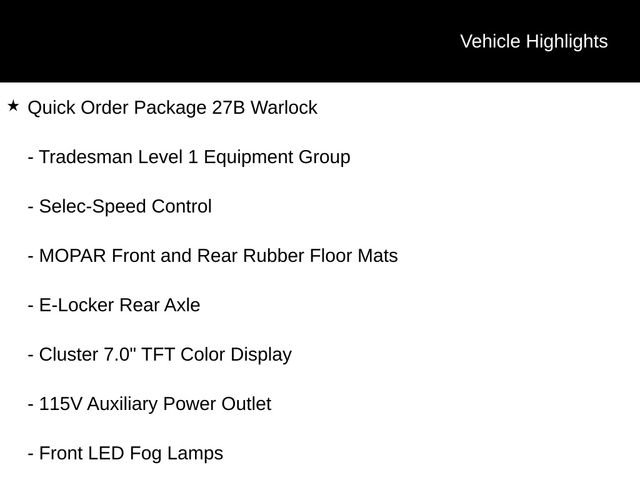 New 2026 RAM 1500 Classic Warlock AWD/4WD image 8