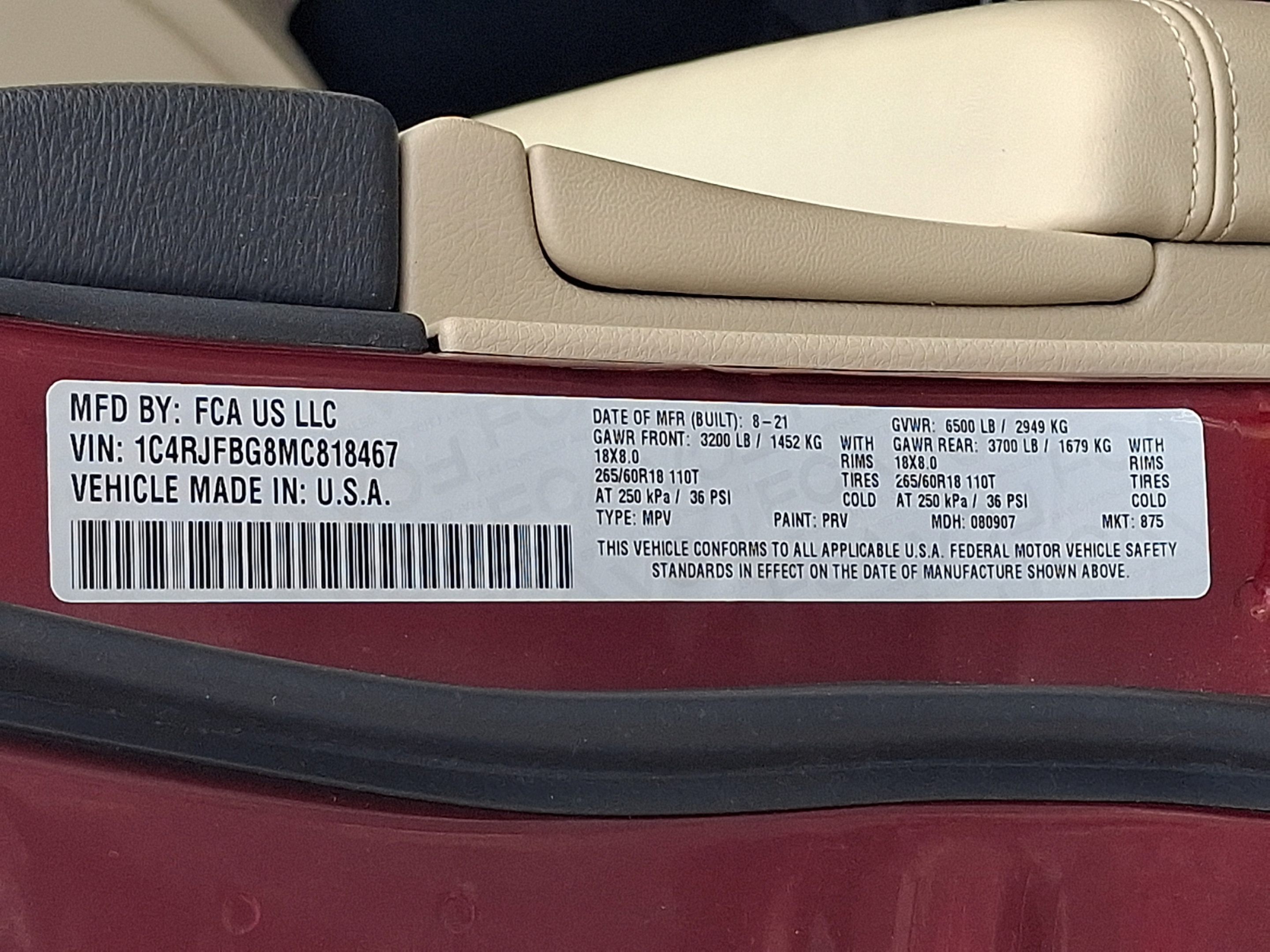 Certified 2021 Jeep Grand Cherokee Limited w/ Premium Lighting Group AWD/4WD image 23