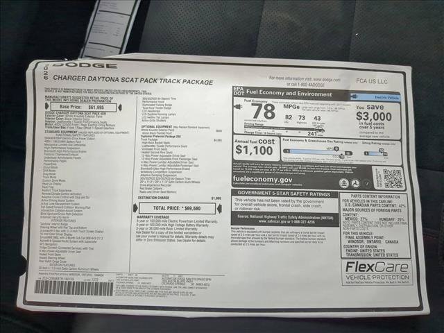 New 2026 Dodge Charger Daytona Scat Pack w/ Track Package AWD/4WD image 18