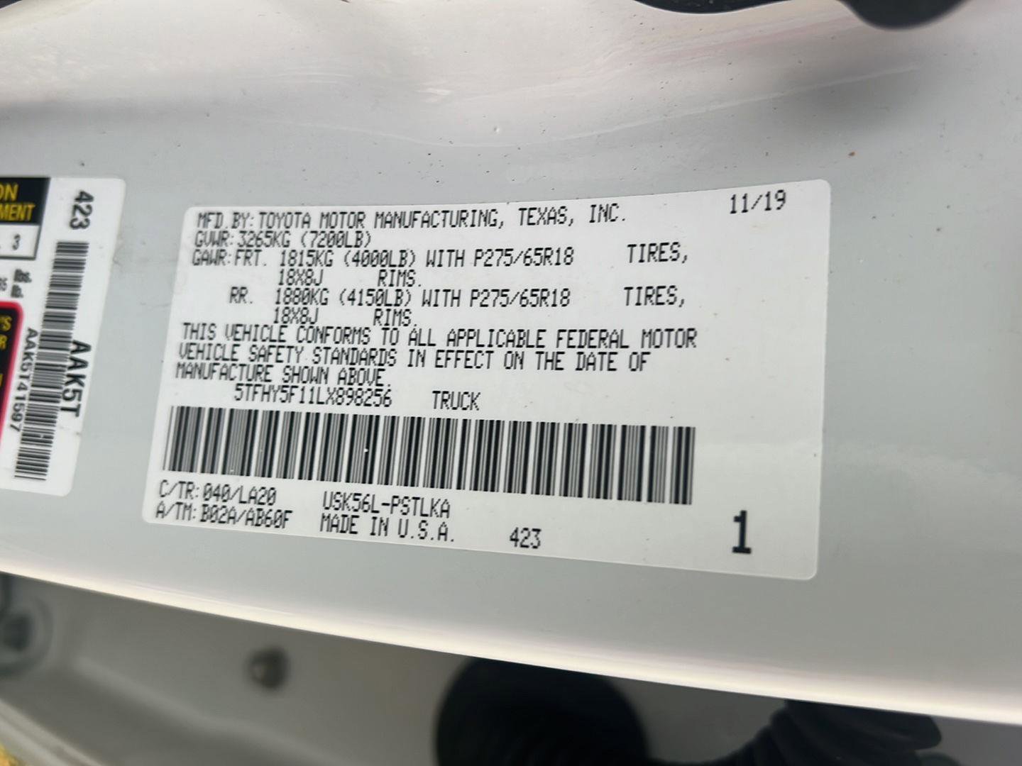 Used 2020 Toyota Tundra Limited w/ TRD Off-Road Package image 44