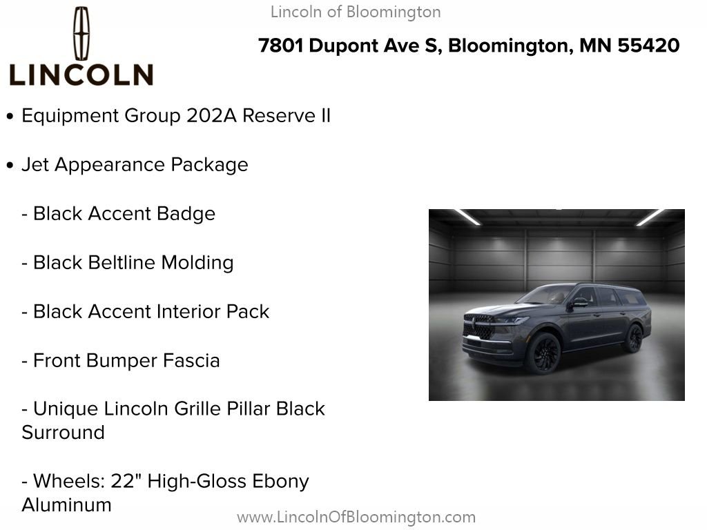 New 2025 Lincoln Navigator L Reserve w/ Jet Appearance Package image 4