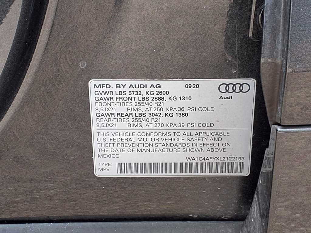 Used 2020 Audi SQ5 Prestige w/ Prestige Package AWD/4WD image 14