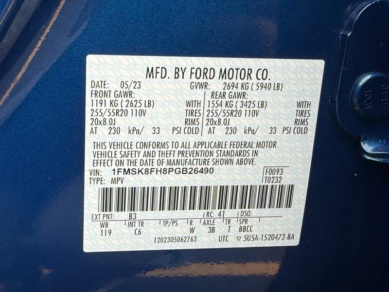 Certified 2023 Ford Explorer Limited w/ Equipment Group 301A AWD/4WD image 32
