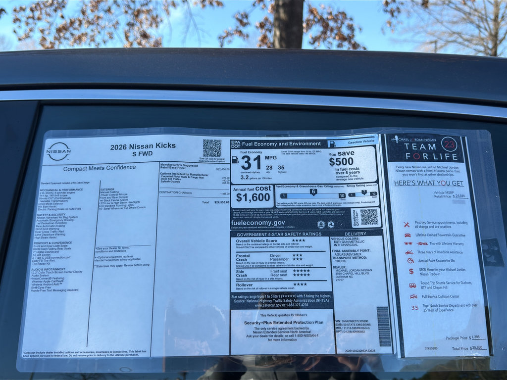 New 2026 Nissan Kicks S image 12