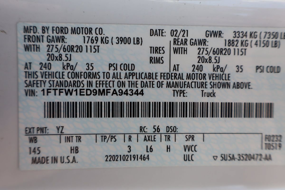 Used 2021 Ford F150 Lariat AWD/4WD image 45