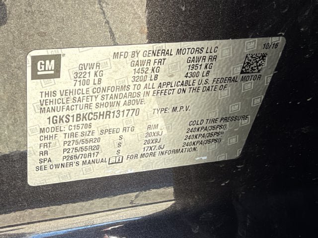 Used 2017 GMC Yukon SLT w/ Open Road Package RWD image 30