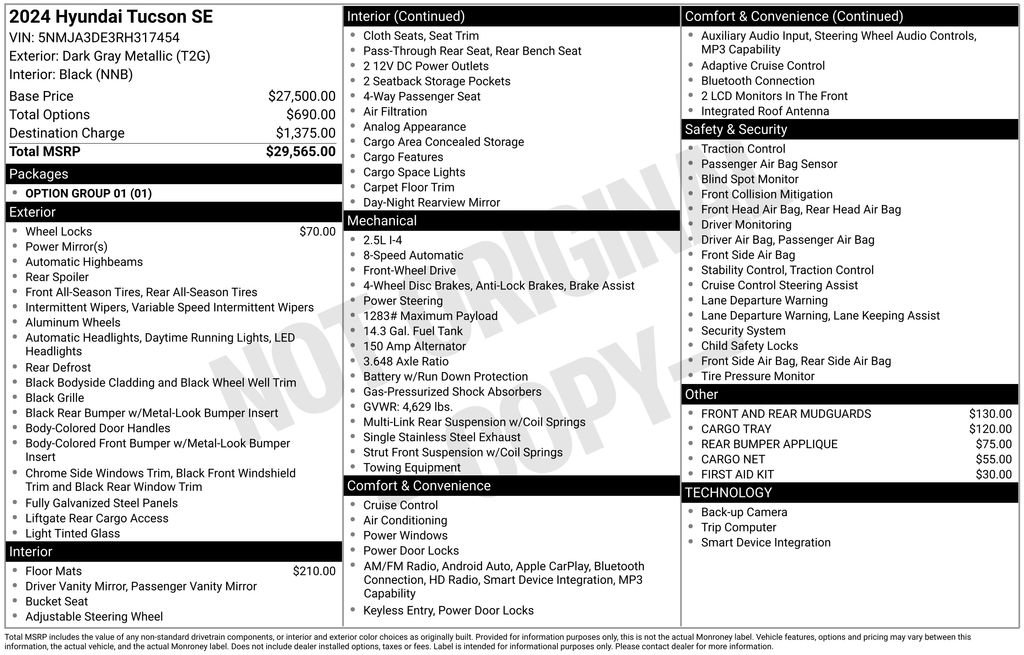 Used 2024 Hyundai Tucson SE image 6