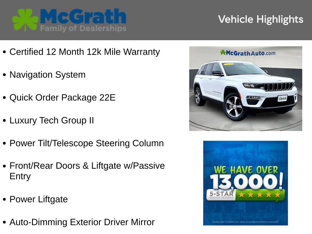 Used 2023 Jeep Grand Cherokee Limited w/ Luxury Tech Group II AWD/4WD image 6