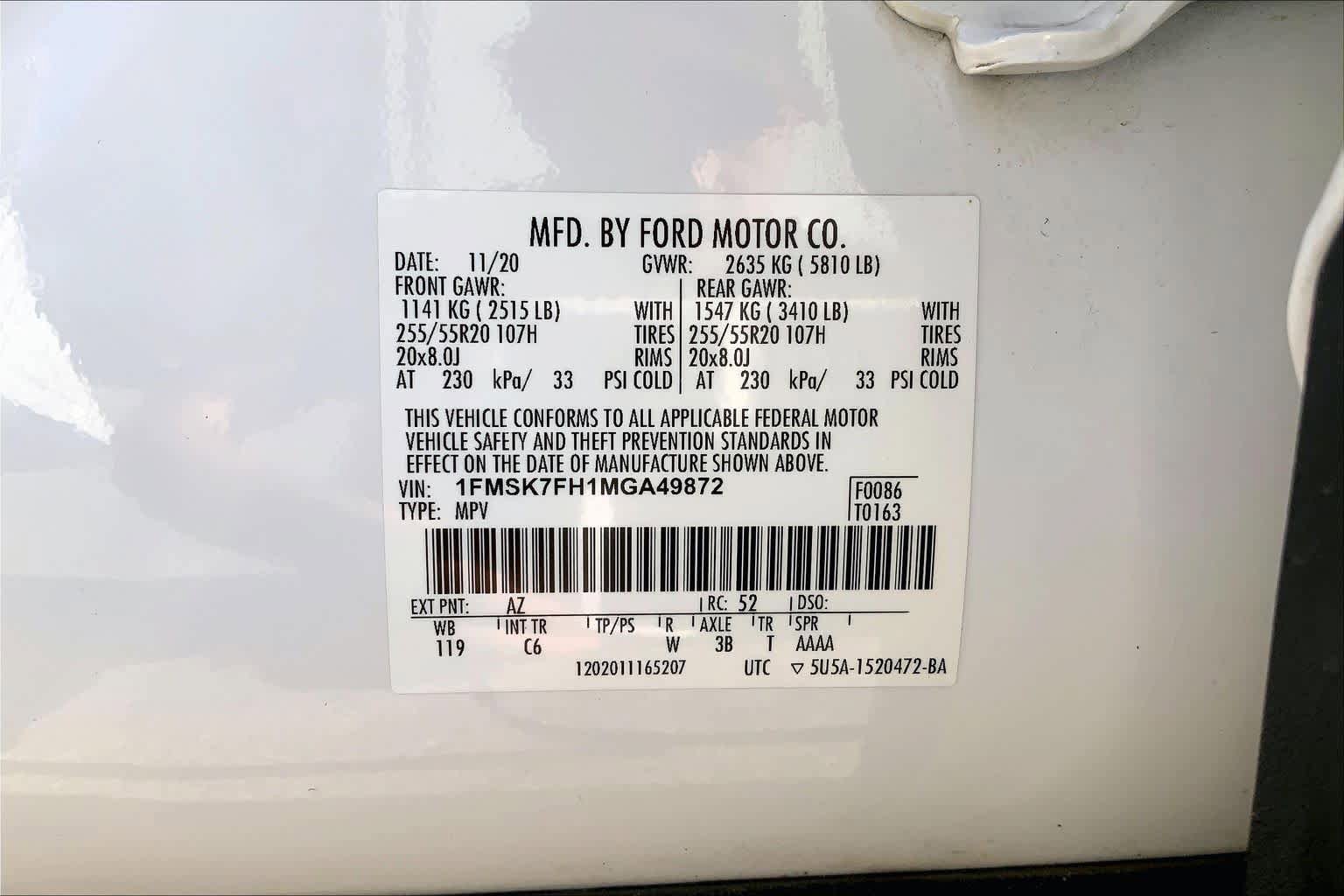 Used 2021 Ford Explorer Limited w/ Equipment Group 301A RWD image 37