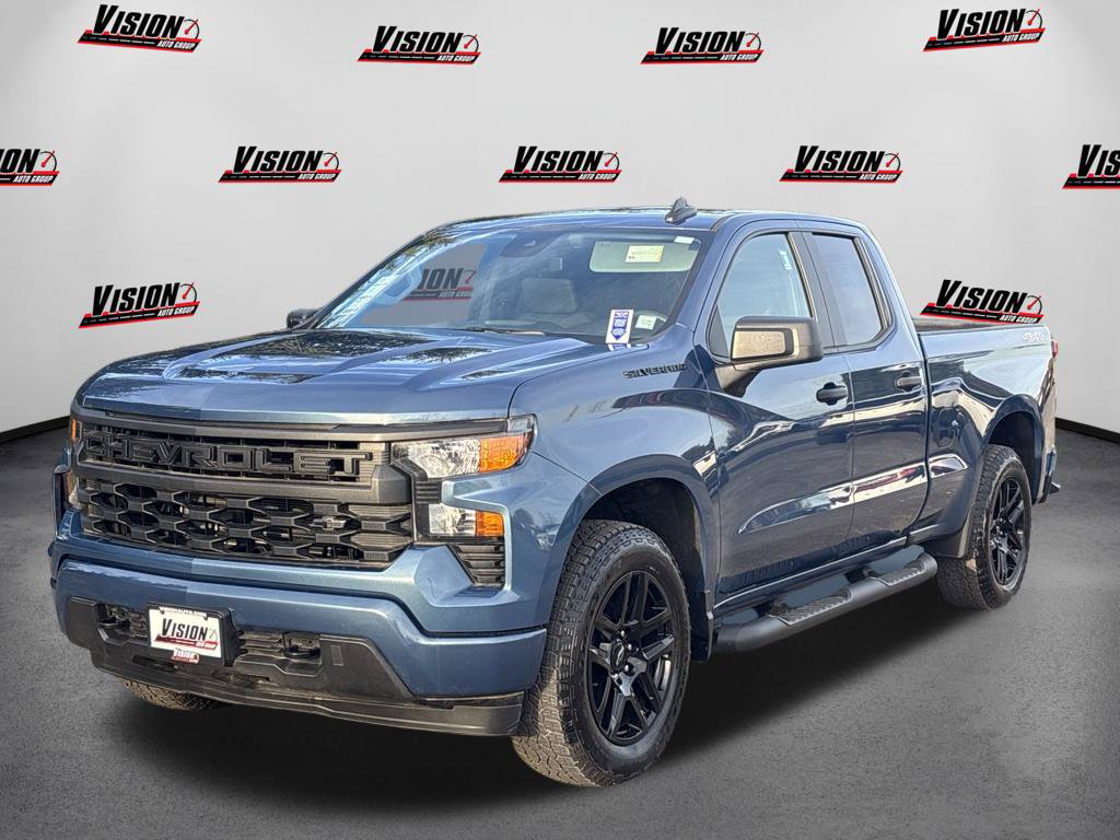 Used 2024 Chevrolet Silverado 1500 Custom w/ Turbomax Blackout Package AWD/4WD 360° Tour