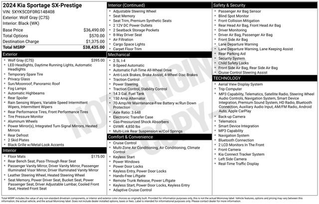Certified 2024 Kia Sportage SX AWD/4WD image 40
