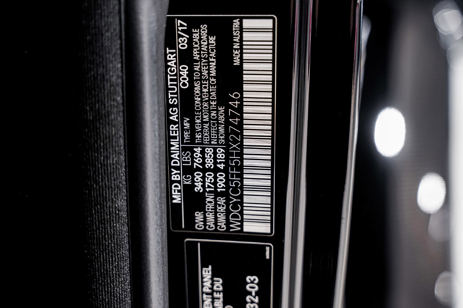 Used 2017 Mercedes-Benz G 550 Squared image 65