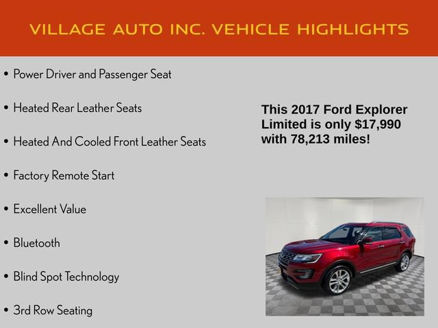 Used 2017 Ford Explorer Limited w/ Equipment Group 301A AWD/4WD image 14