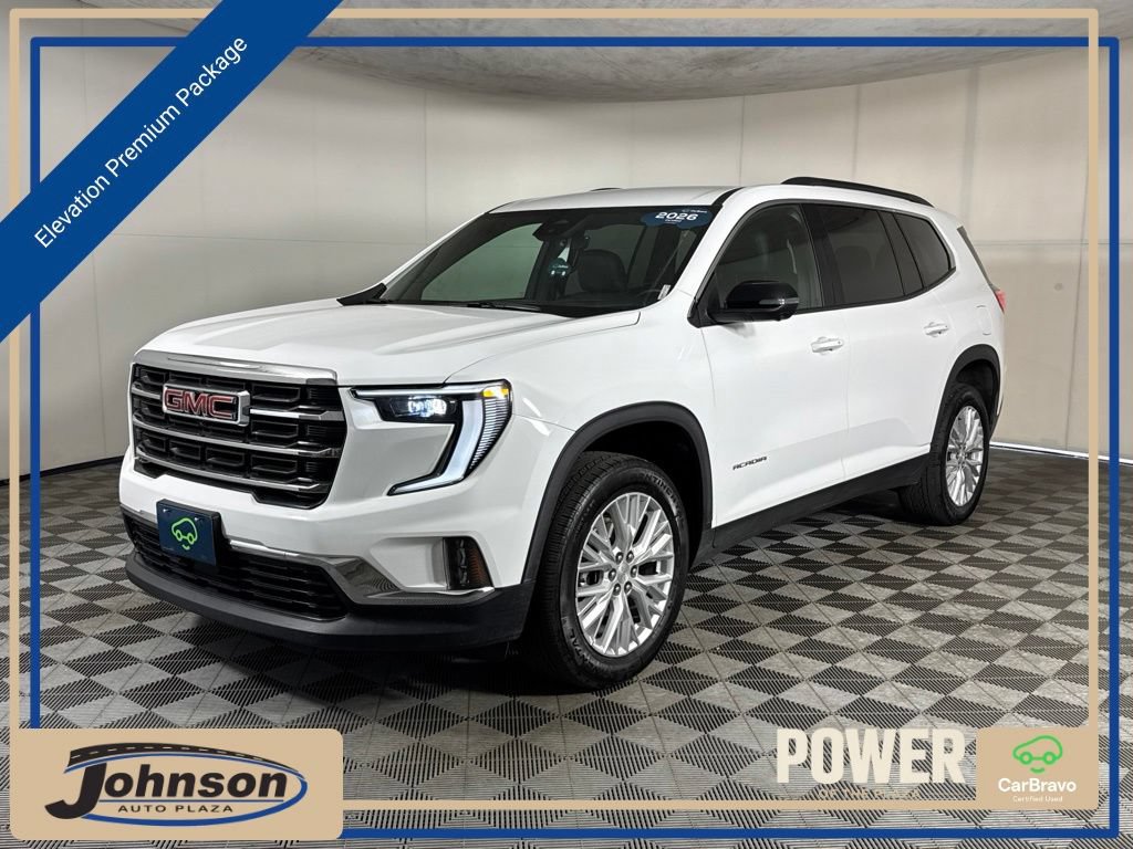 Certified 2026 GMC Acadia Elevation w/ Elevation Premium Package