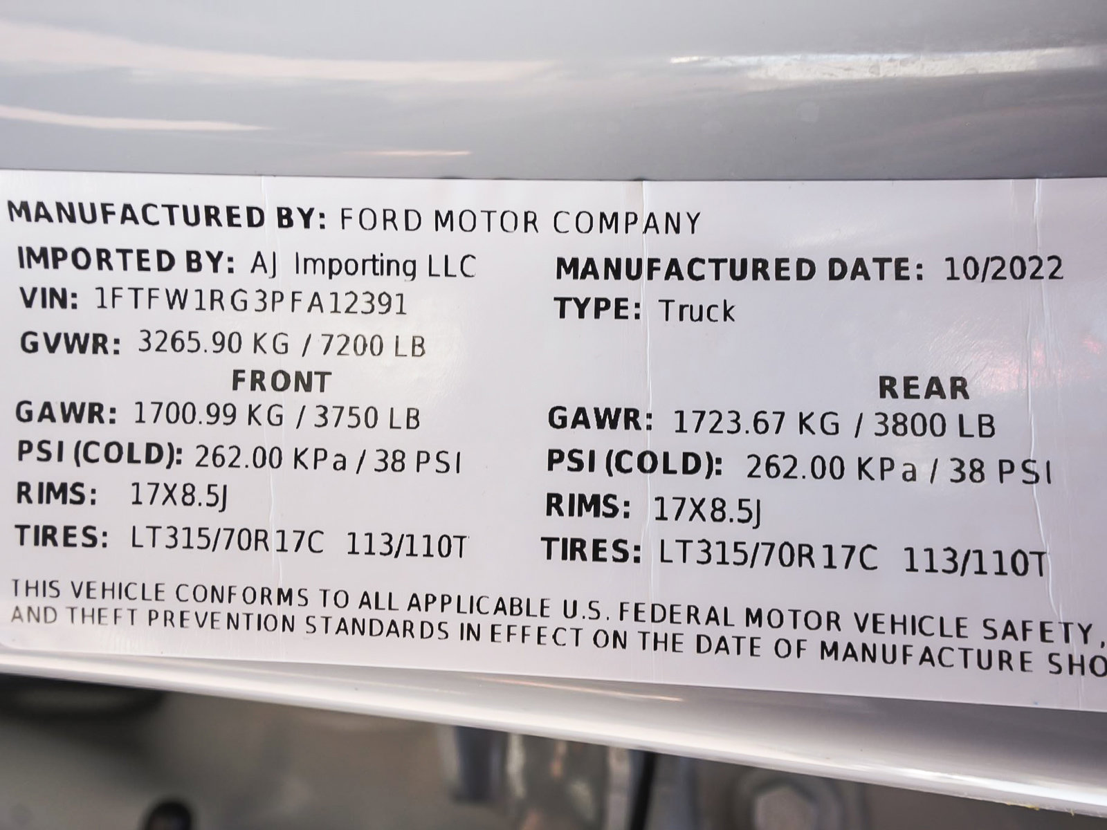 Used 2023 Ford F150 Raptor w/ Blue Interior Package AWD/4WD image 16
