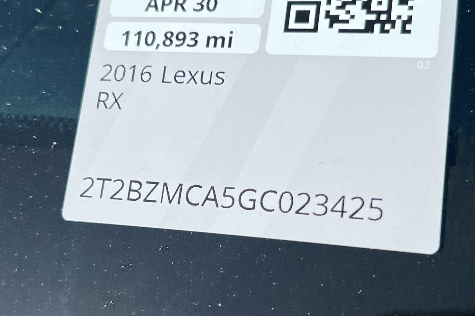 Used 2016 Lexus RX 350 AWD w/ Premium Package image 23