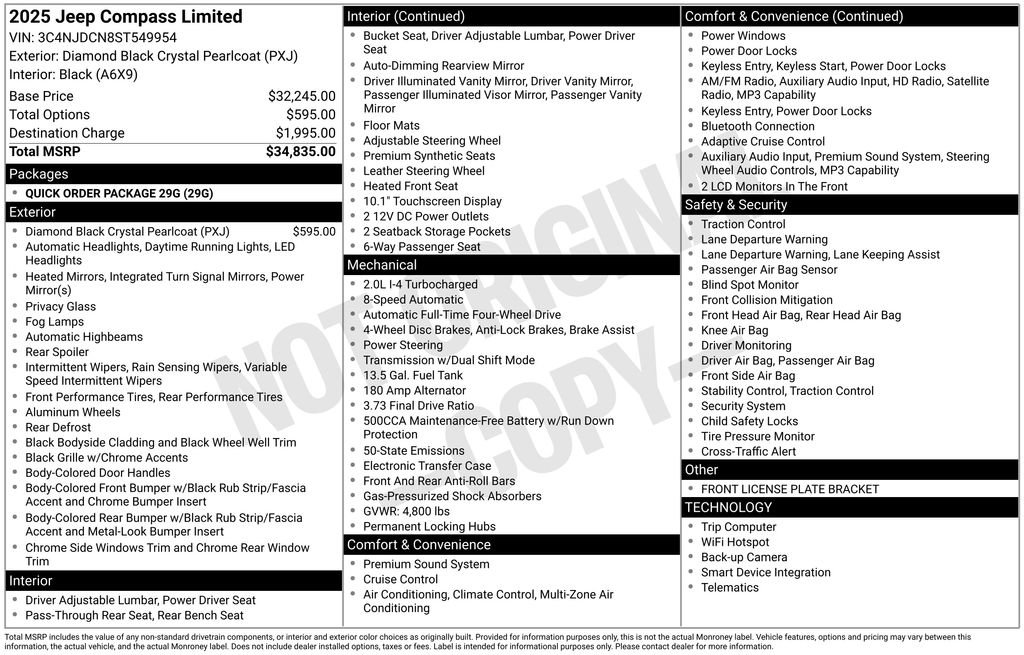 Used 2025 Jeep Compass Limited image 21