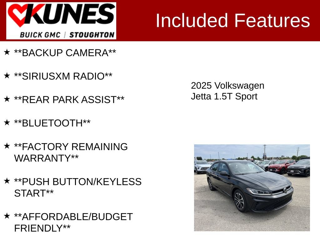 Used 2025 Volkswagen Jetta Sport FWD image 2