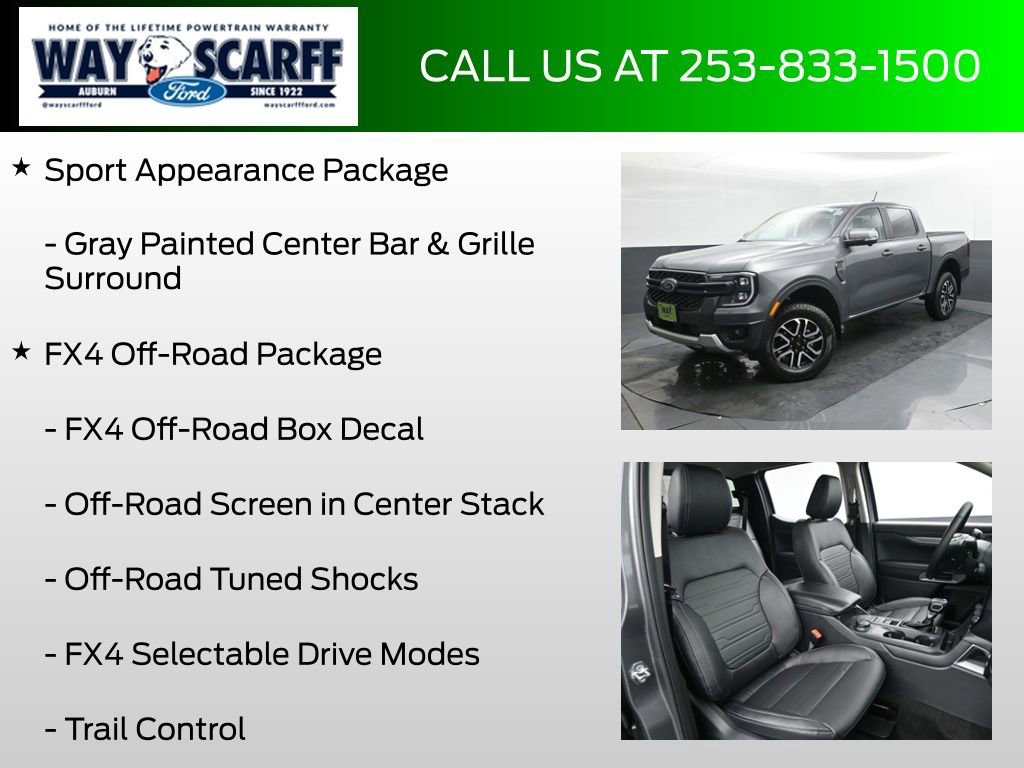 New 2025 Ford Ranger Lariat w/ FX4 Off-Road Package image 12