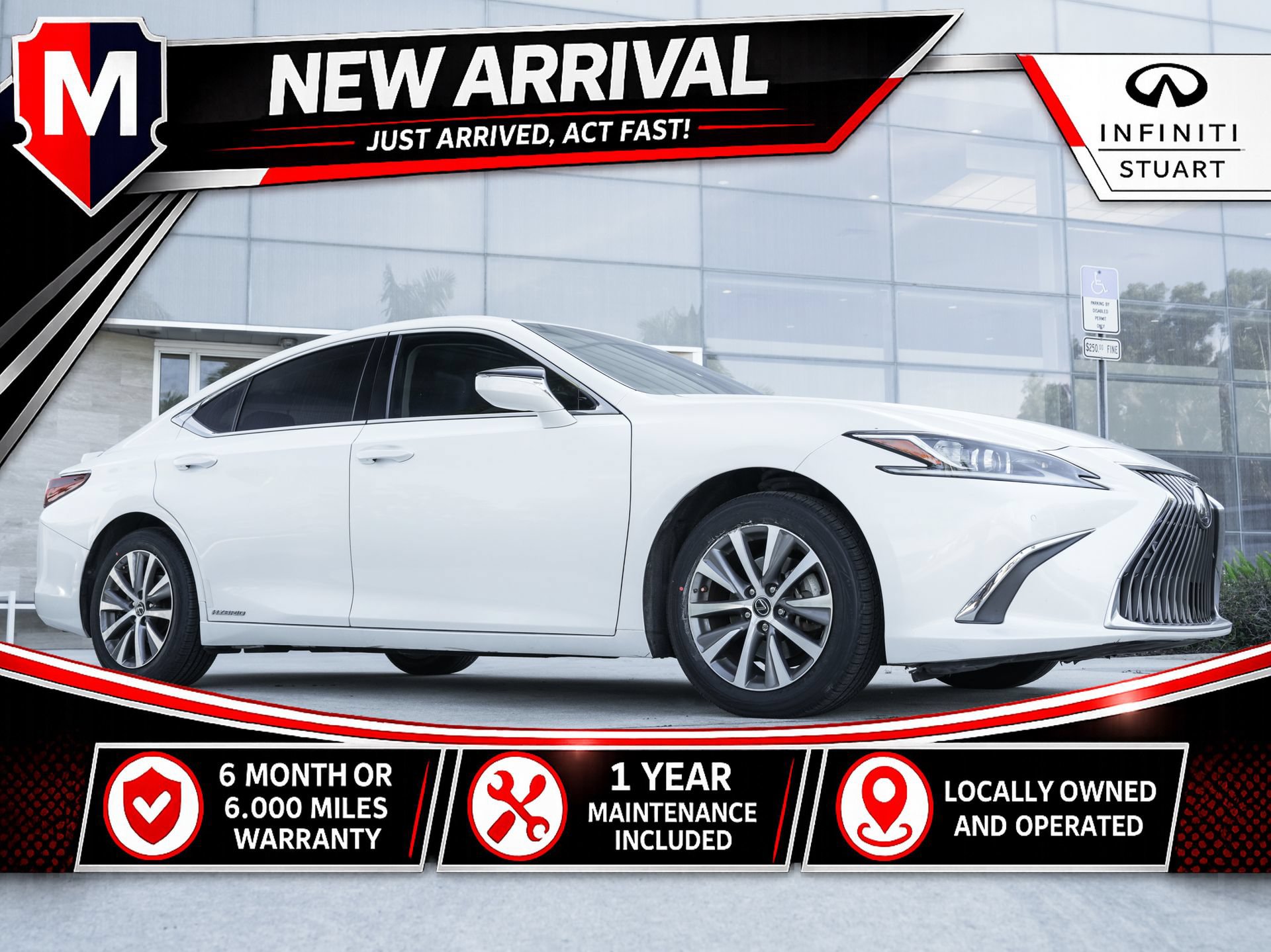 Used 2020 Lexus ES 300h w/ Premium Package FWD image 1