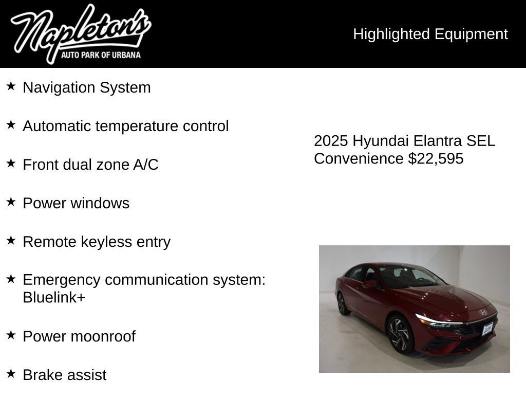 Used 2025 Hyundai Elantra SEL FWD image 16