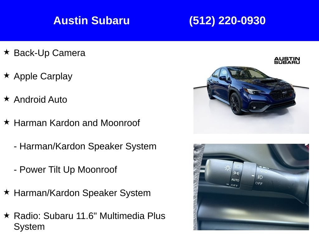 New 2026 Subaru WRX Premium AWD/4WD image 9