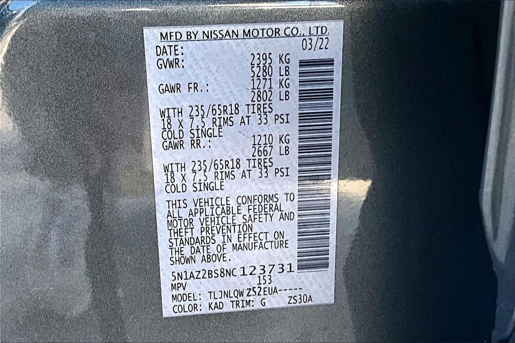 Used 2022 Nissan Murano SV image 18