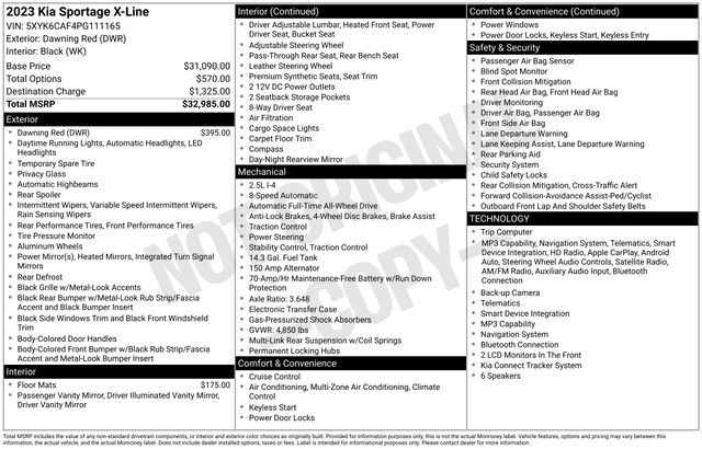 Used 2023 Kia Sportage X-Line AWD/4WD image 33