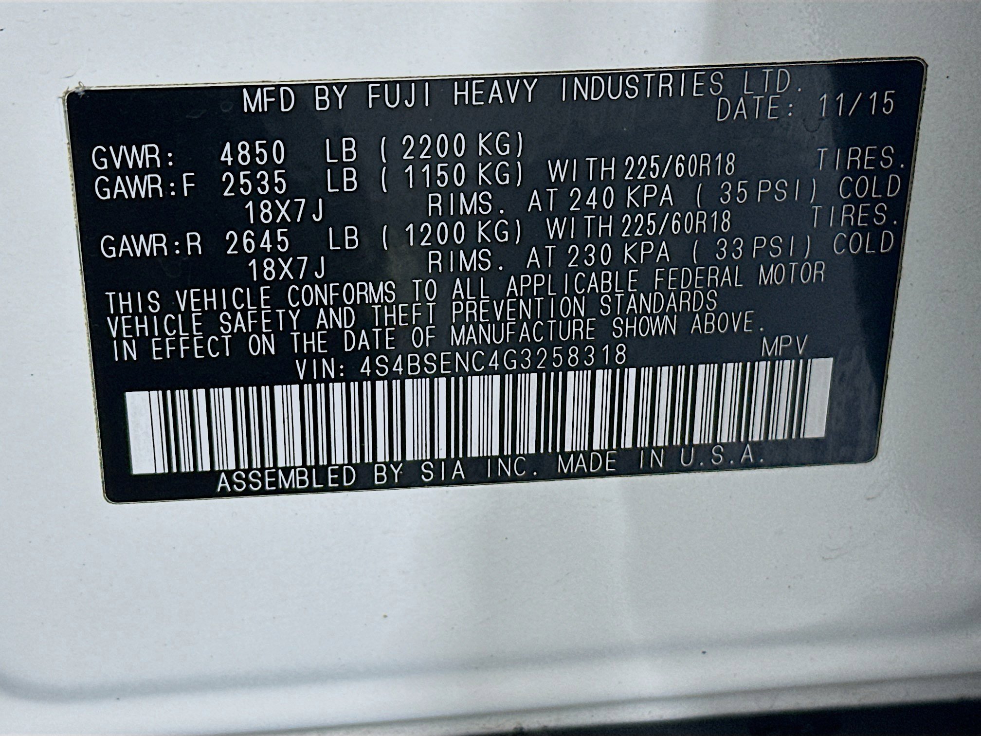 Used 2016 Subaru Outback 3.6R Limited image 12