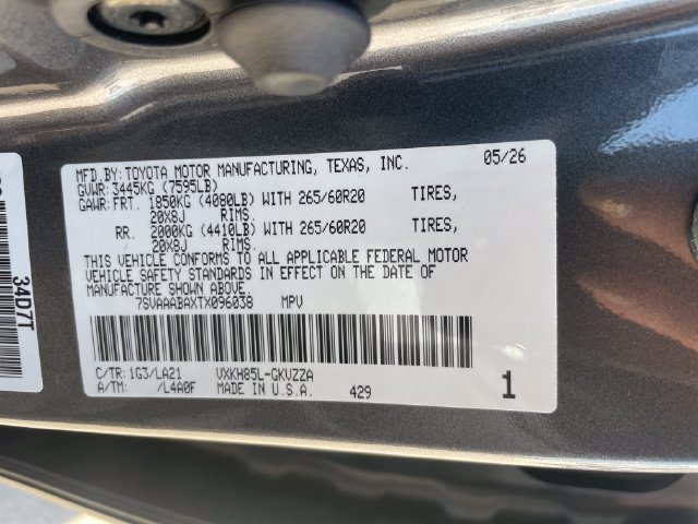 New 2026 Toyota Sequoia Platinum AWD/4WD image 26