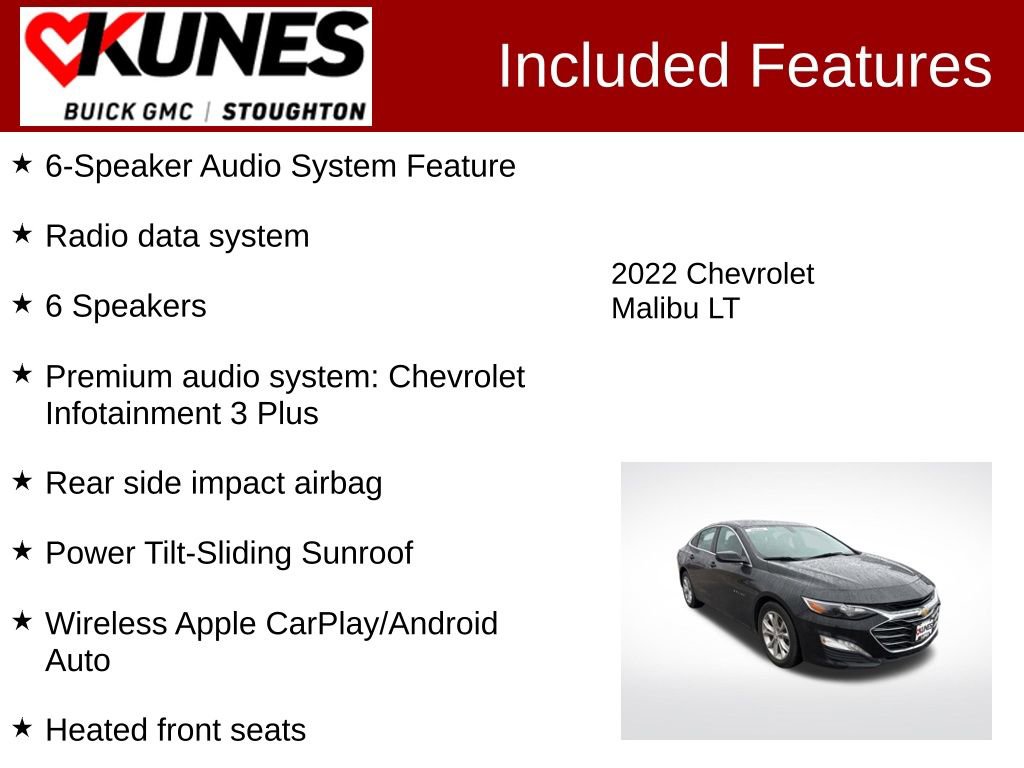 Used 2022 Chevrolet Malibu LT image 3