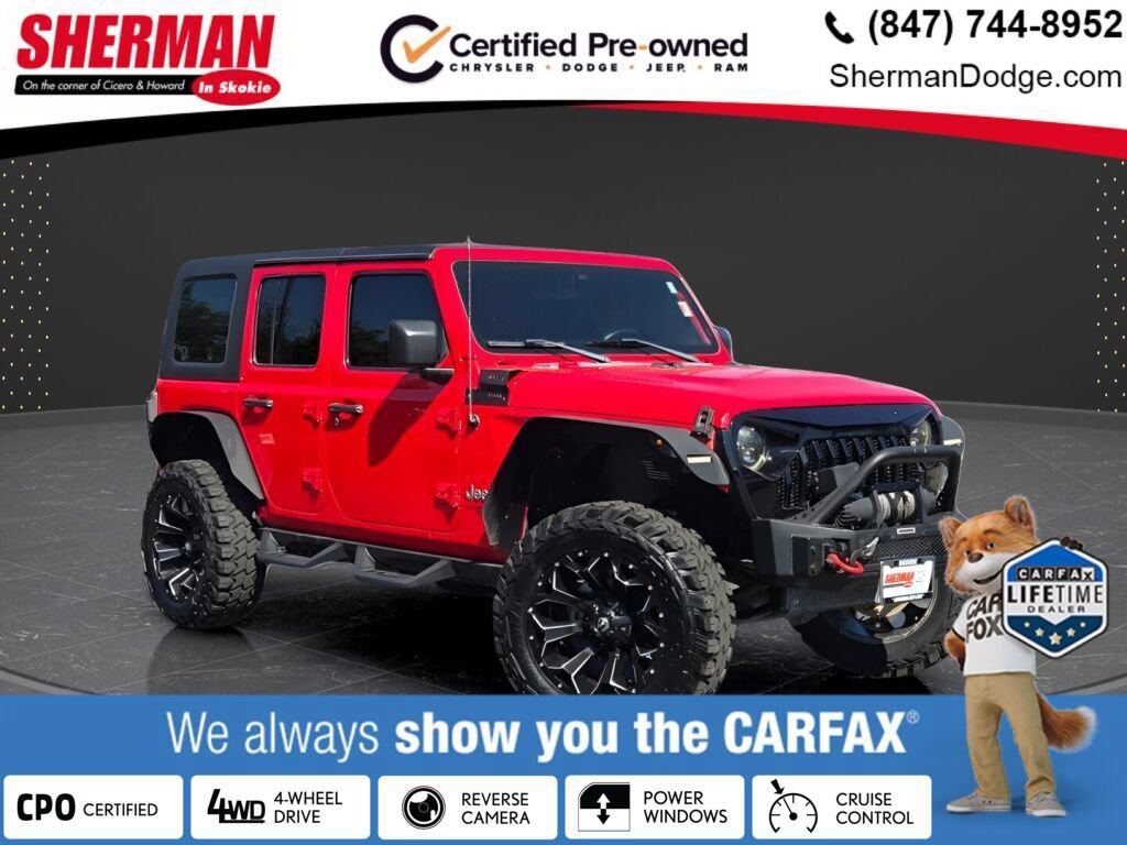 Certified 2019 Jeep Wrangler Unlimited Sport S