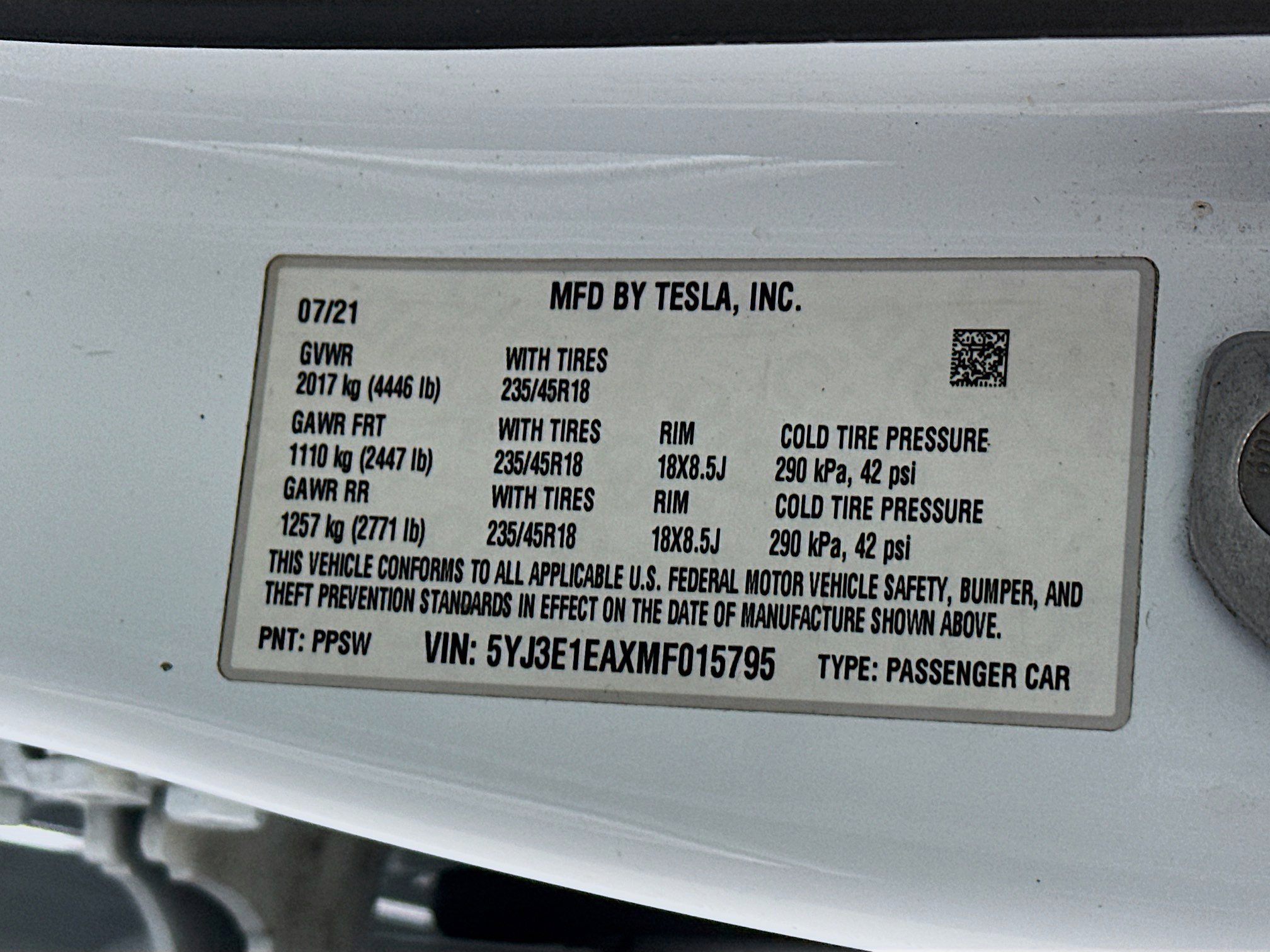 Used 2021 Tesla Model 3 Standard Range Plus RWD image 12