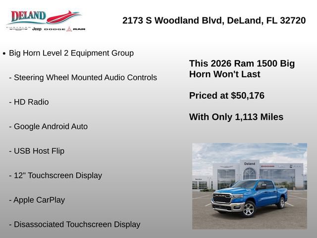 New 2026 RAM 1500 Big Horn AWD/4WD image 30