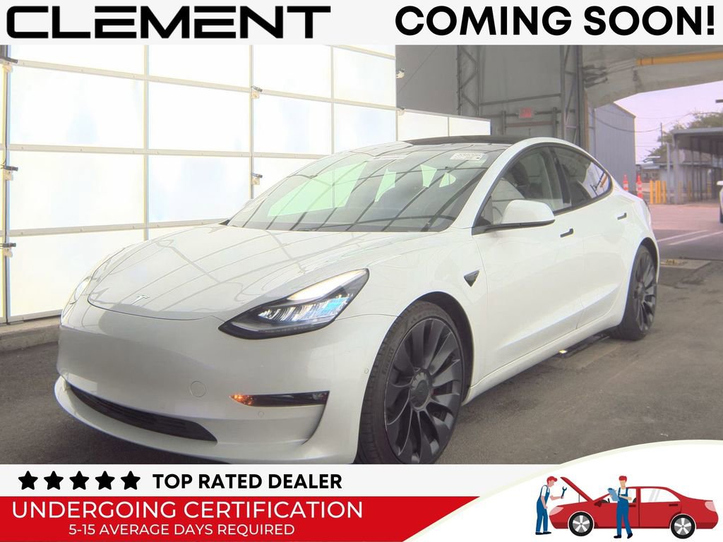 Used 2021 Tesla Model 3 Performance AWD/4WD image 1