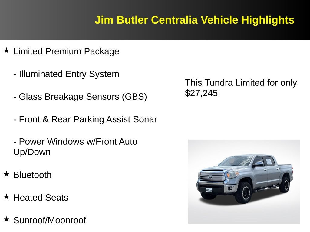 Used 2014 Toyota Tundra Limited w/ Limited Premium Package AWD/4WD image 5
