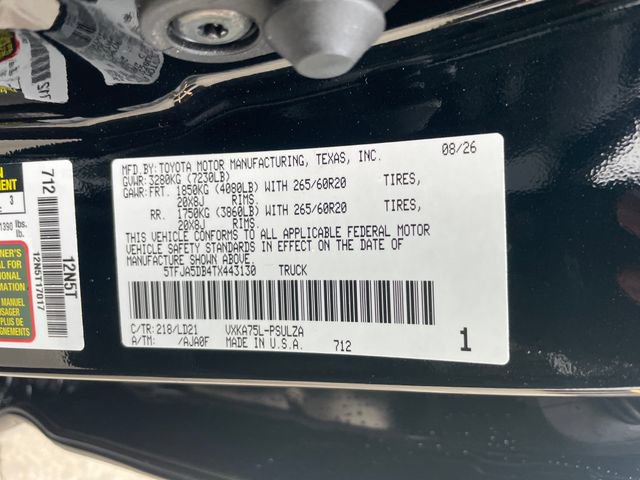 New 2026 Toyota Tundra Limited w/ Power Package AWD/4WD image 26
