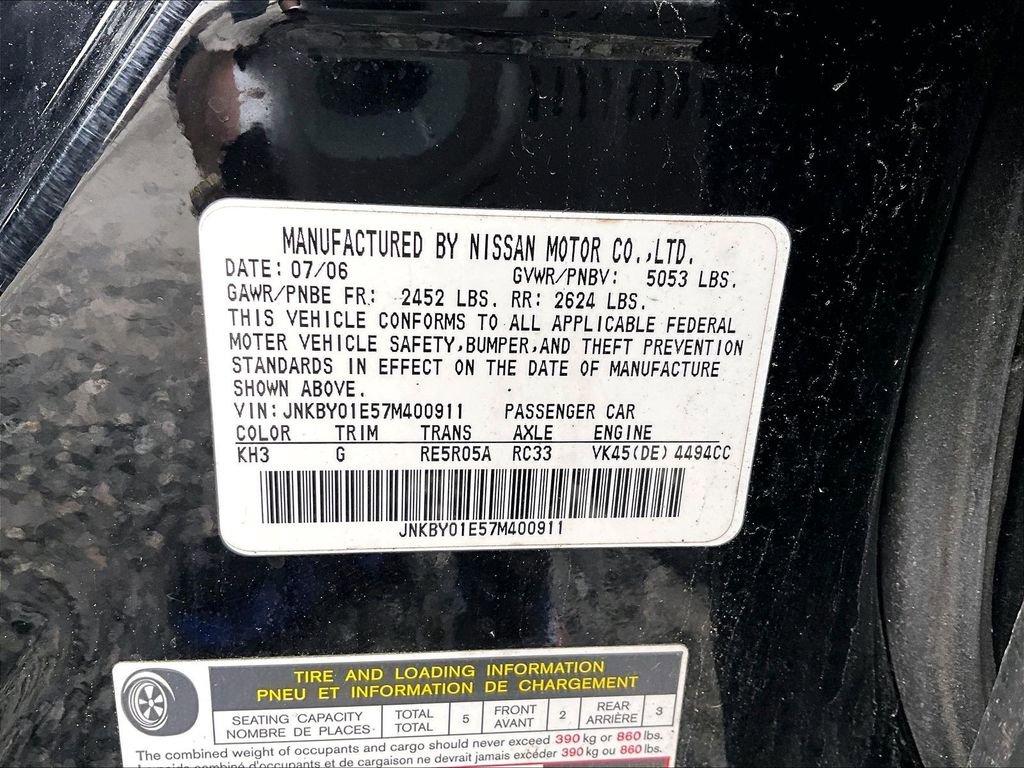 Used 2007 INFINITI M45 Sport w/ Technology Pkg image 21