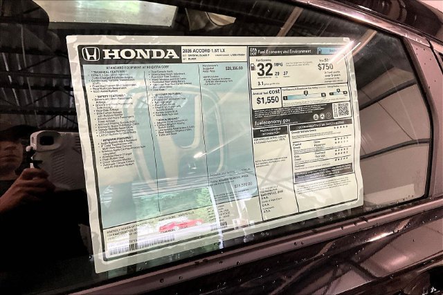 New 2026 Honda Accord LX image 13