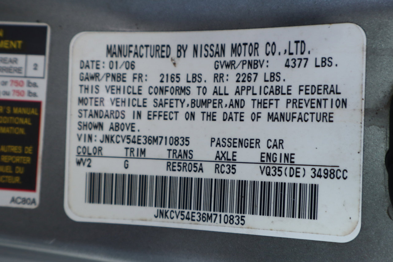 Used 2006 INFINITI G35 2dr Cpe Auto image 45