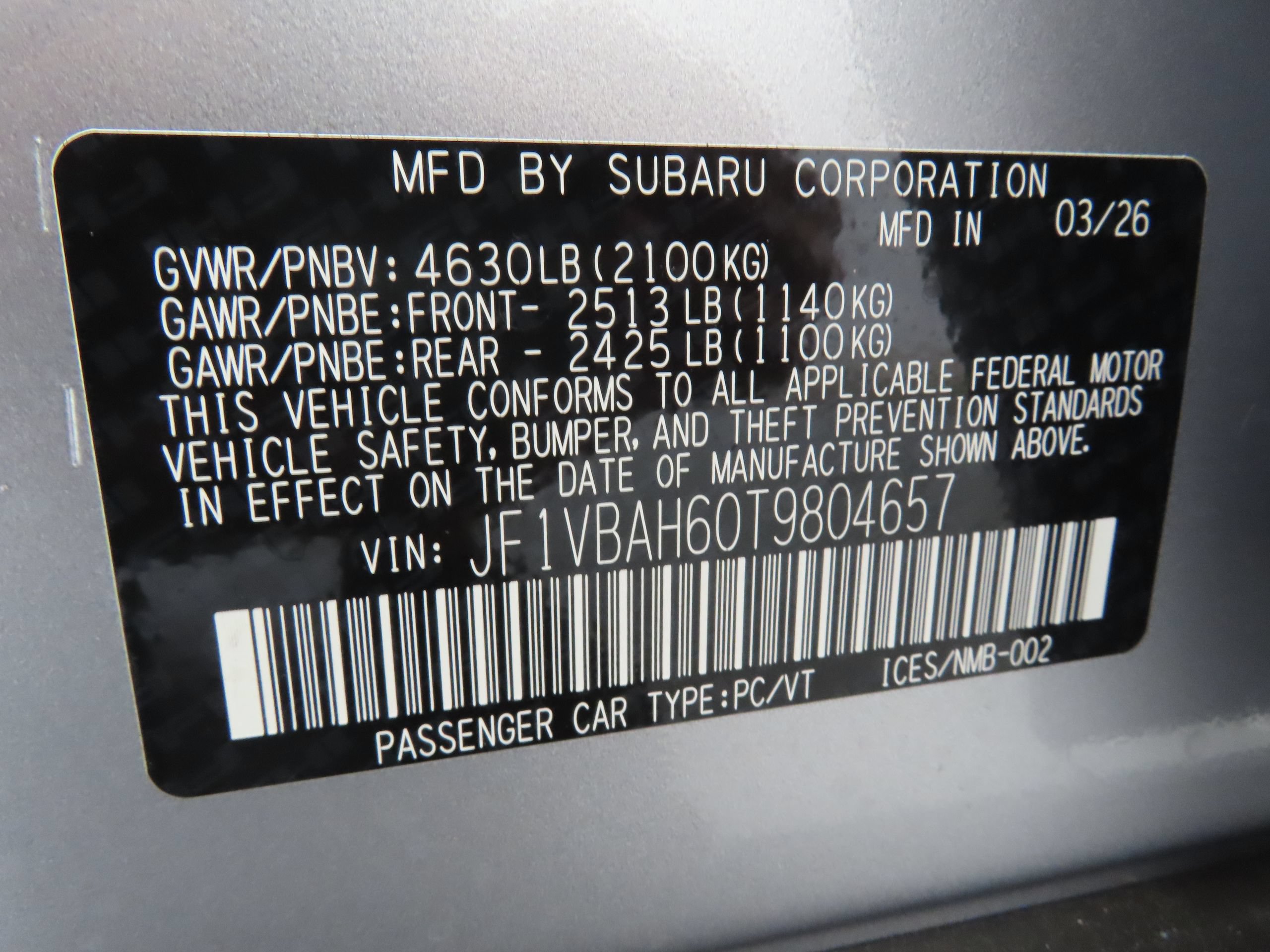 New 2026 Subaru WRX Premium w/ WRX Electronics Package AWD/4WD image 26