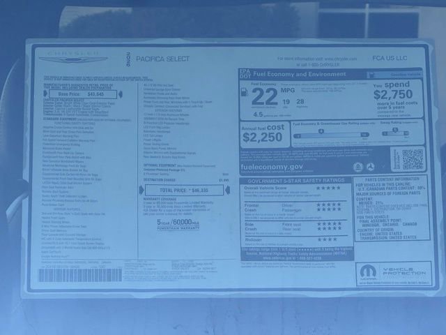 New 2026 Chrysler Pacifica Select image 28