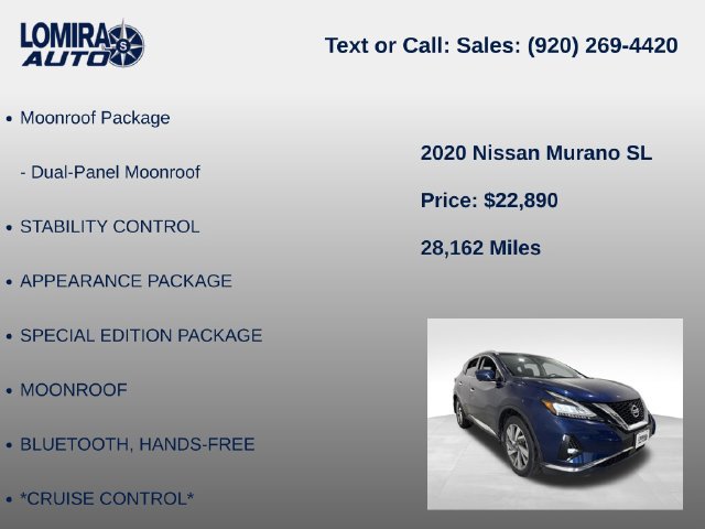 Used 2020 Nissan Murano SL AWD/4WD image 8