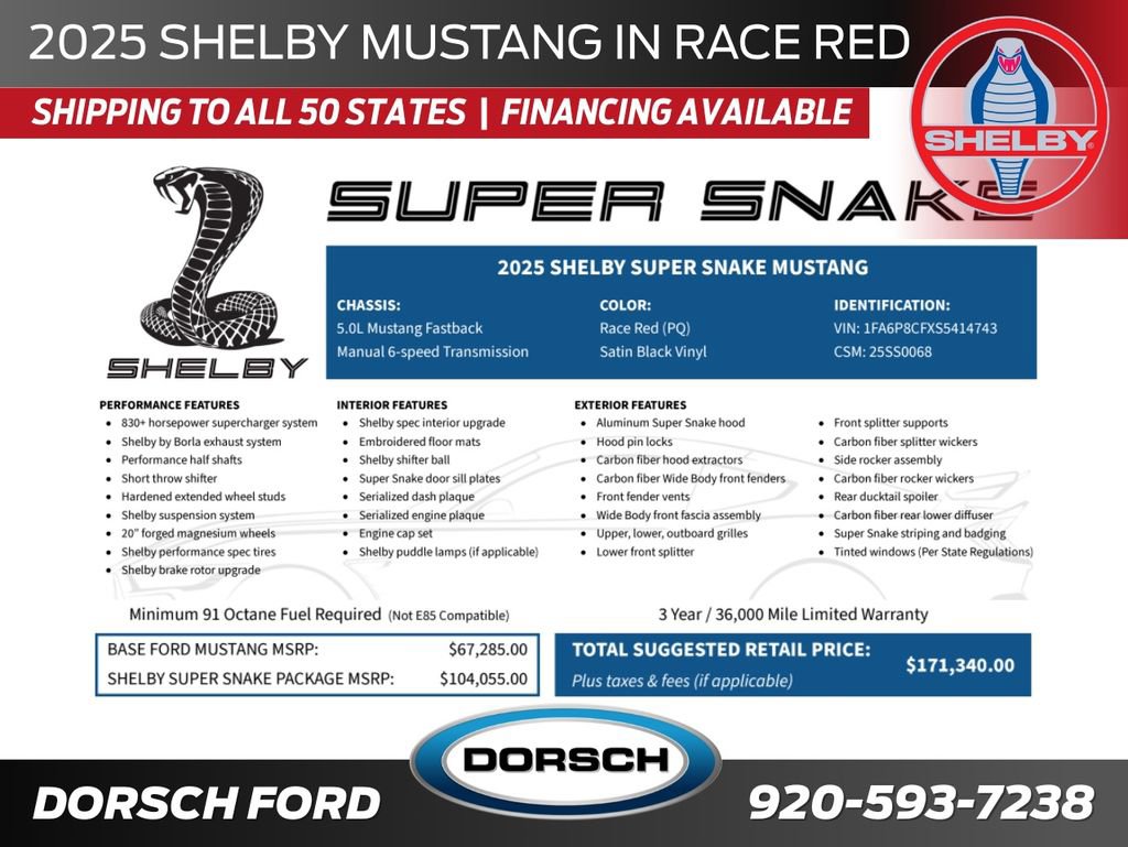 New 2025 Ford Mustang GT Premium w/ GT Performance Package image 2