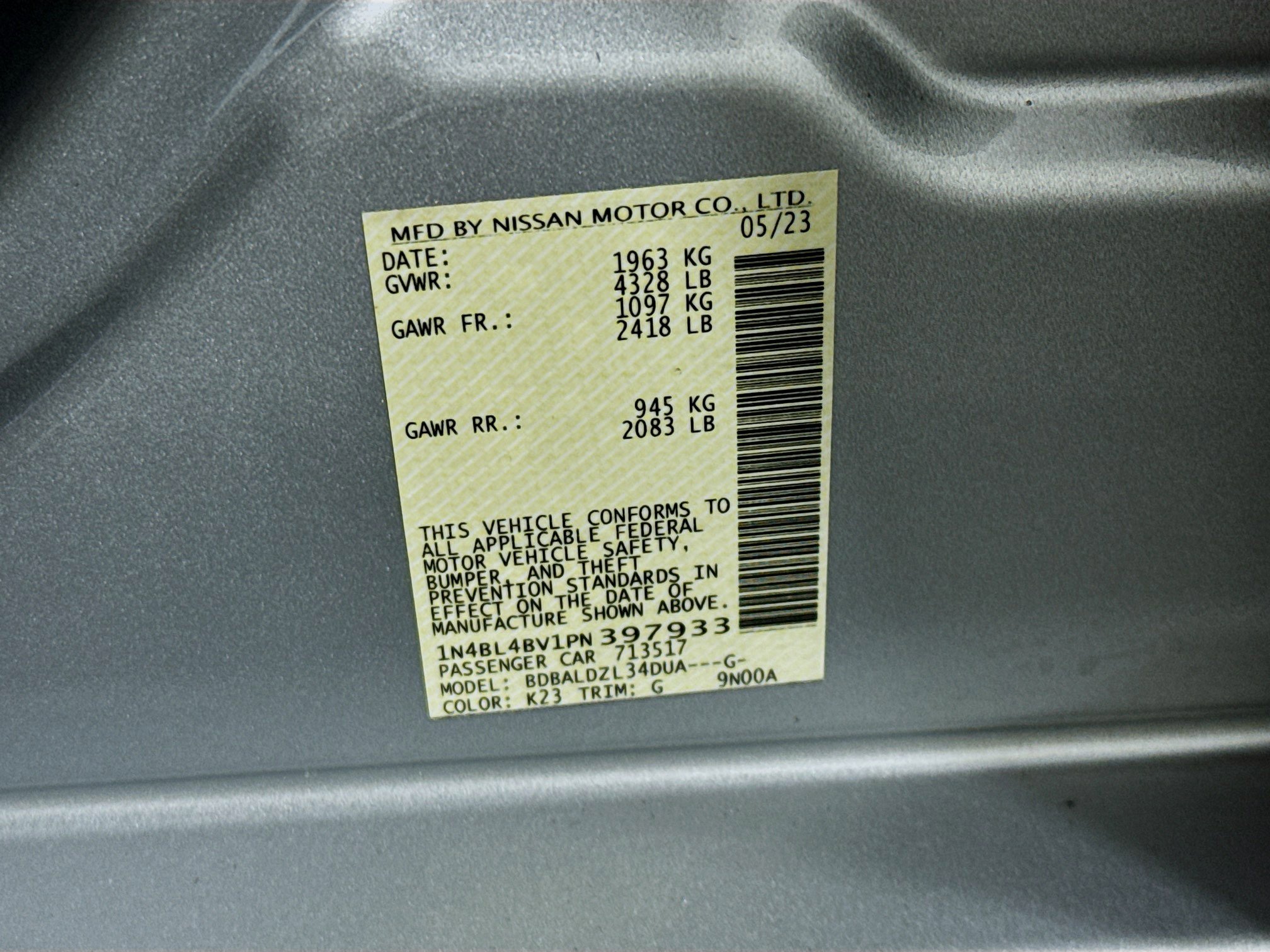Used 2023 Nissan Altima 2.5 S FWD image 39