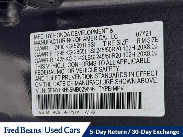 Used 2021 Honda Passport EX-L image 37
