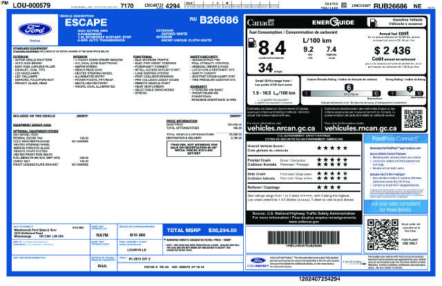 Used 2024 Ford Escape Active AWD/4WD image 48