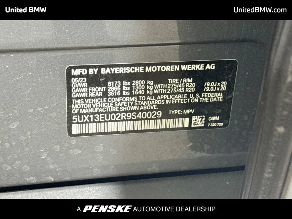 Certified 2024 BMW X5 sDrive40i w/ Premium Package RWD image 22