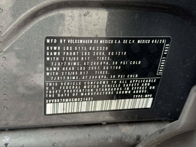 Used 2025 Volkswagen Tiguan S AWD/4WD image 17