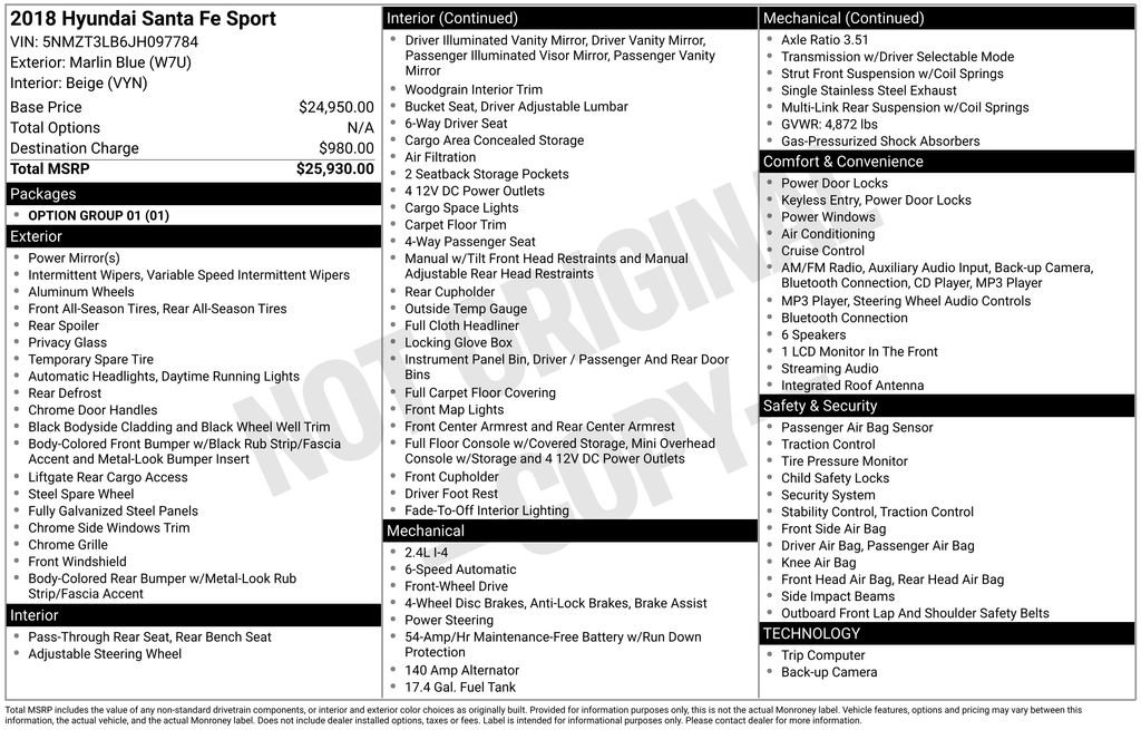 Used 2018 Hyundai Santa Fe Sport FWD image 15